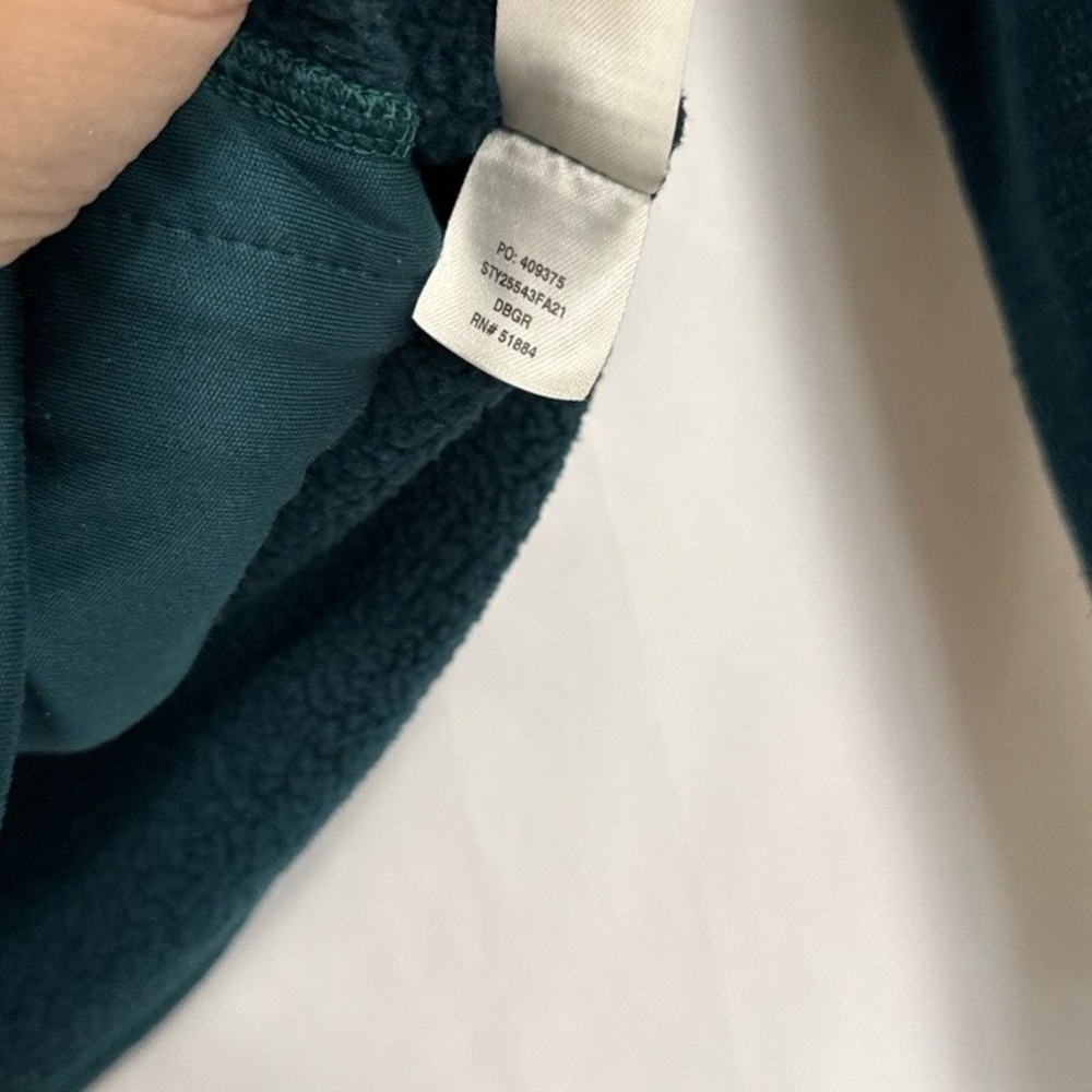 Patagonia Jacket Medium Fullzip Zippered Pocket Logo womens teal - Picture 4 of 7